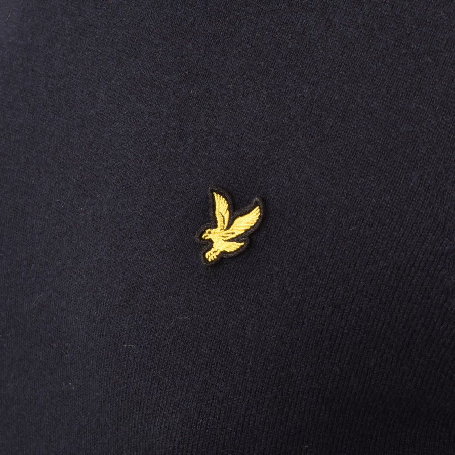 Alternative Image for ProductLyle And Scott Crew Neck Merino Knit Jumper Navy3